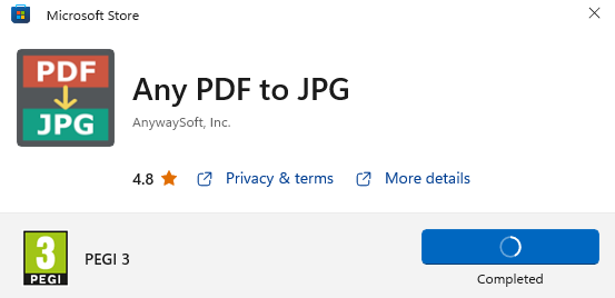 Any PDF To JPG Windows App