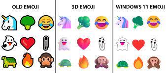 Windows 11 emoji 3d