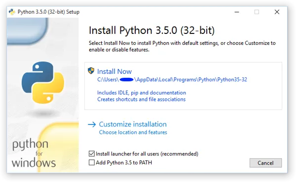 install screen for windows python 3